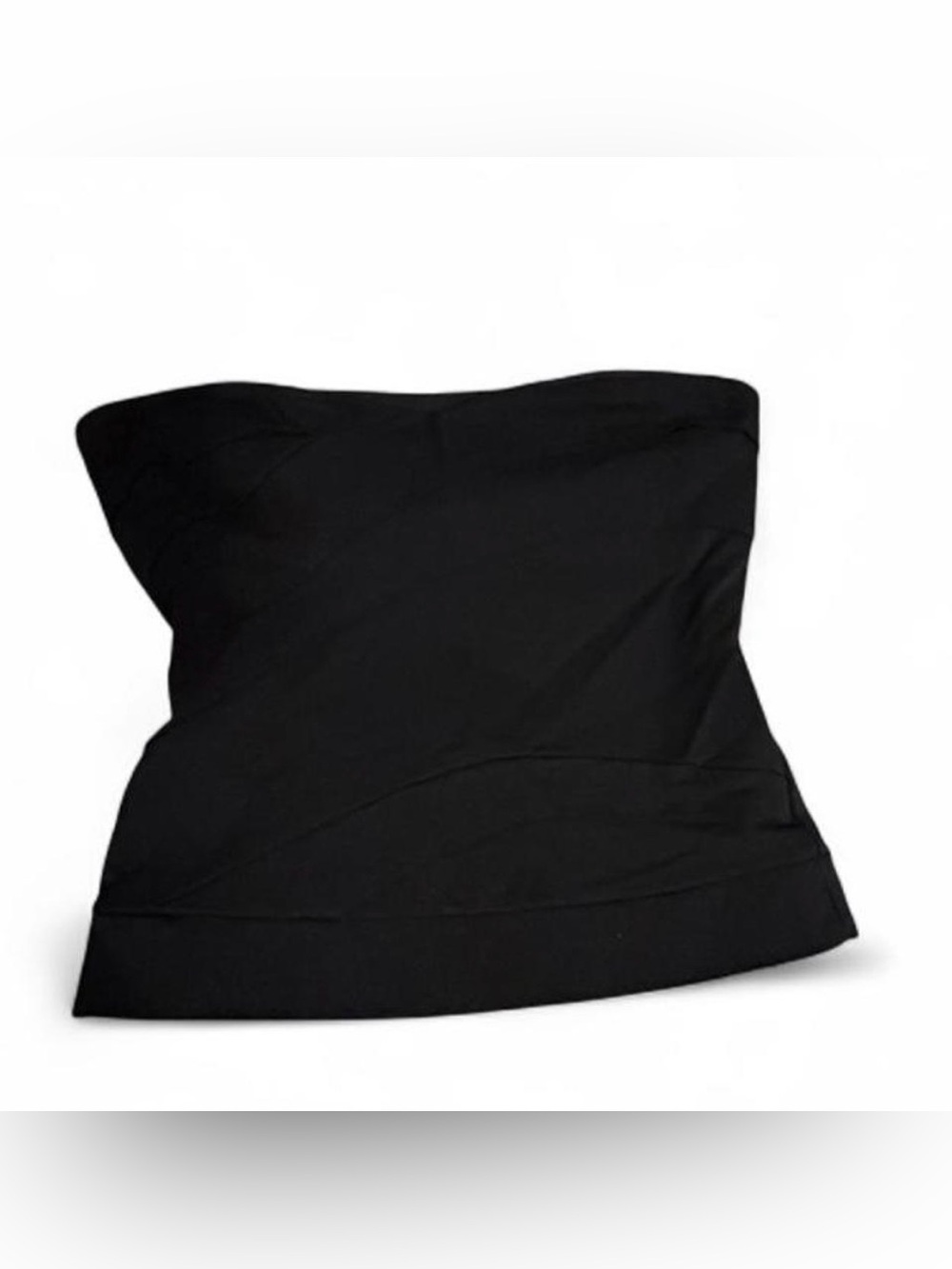 Moda International Black Strapless Tube Top Sz S